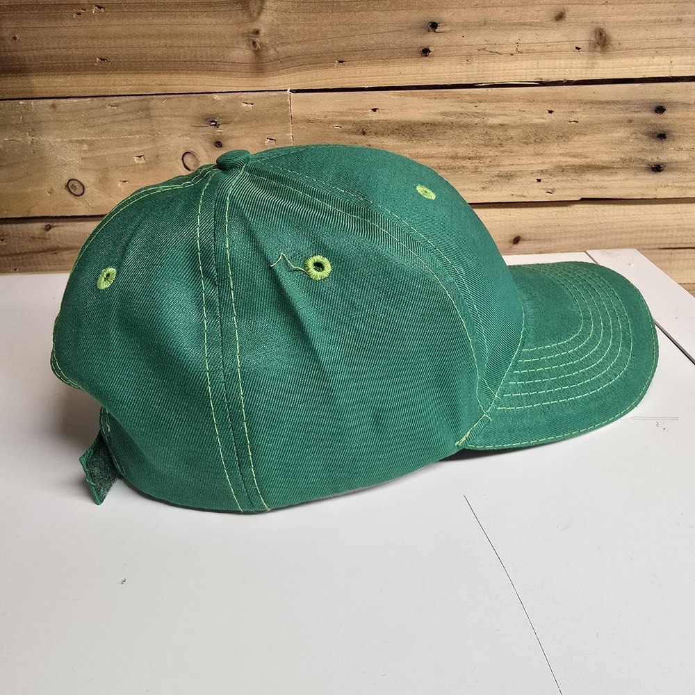 Mountain Dew Hat Cap Strap Back Green Embroidered Soda Advertising Mens Classic - Picture 6 of 8